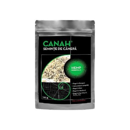 Seminte decorticate de canepa, 100 g, Canah