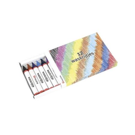 Set 12 creioane colorate cerate, 3 ani+, E010001, Heutink