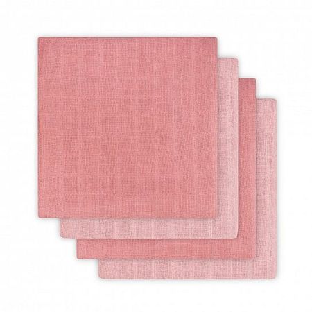 Set 4 scutece refolosibile duo, roz, 70x70 cm, 53585100073, Jollein