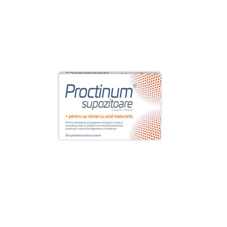 Supozitoare pentru uz rectal cu acid hialuronic, Proctinum
