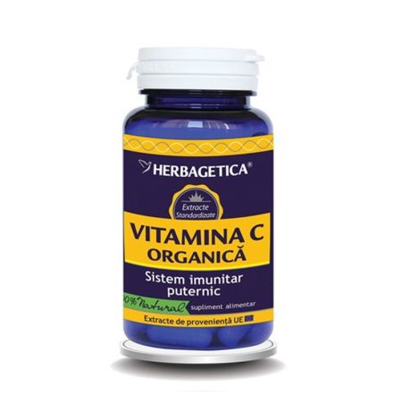 Vitamina C Organica, 60 capsule, Herbagetica