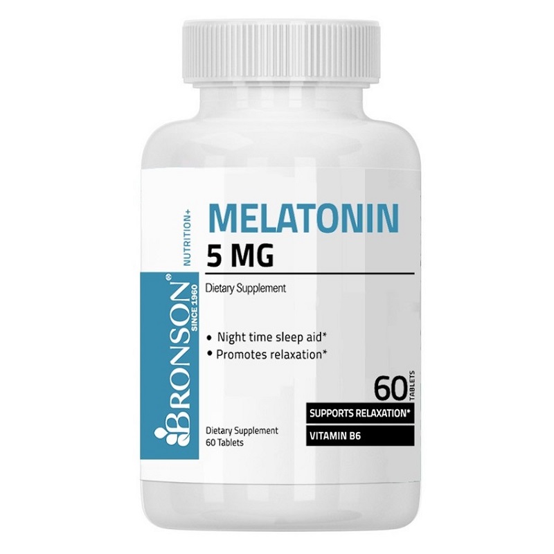 Melatonina 5 mg, 60 tablete, Bronson Laboratories