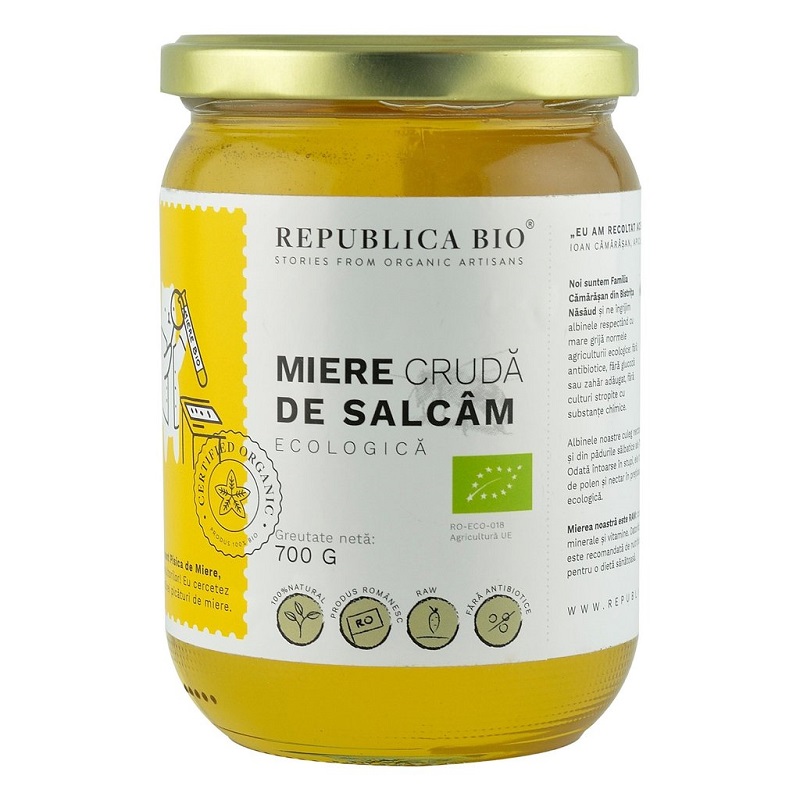 Miere cruda de Salcam Eco, 700 gr, 29929, Republica Bio