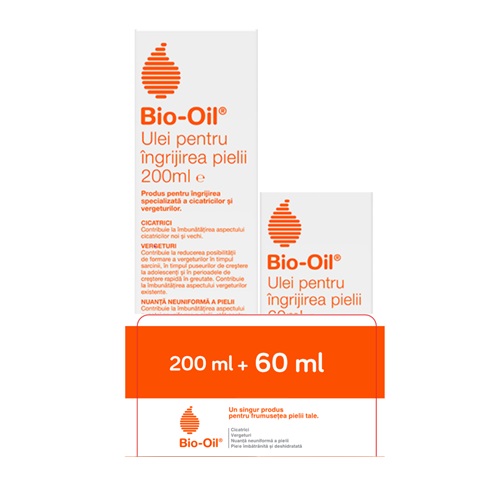 Pachet Bio-Oil, 200 ml + 60 ml, MagnaPharm
