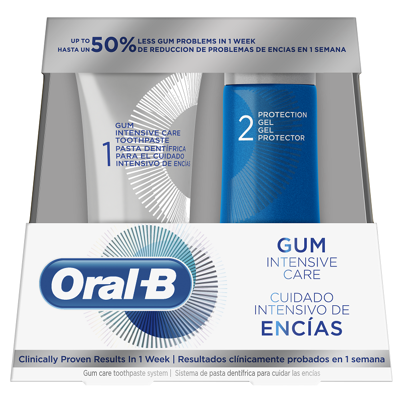 Oferta Pachet de Ingrijire, Pasta de dinti Gum Intensive Care 85ml si Gel de protectie 63 ml, Oral B