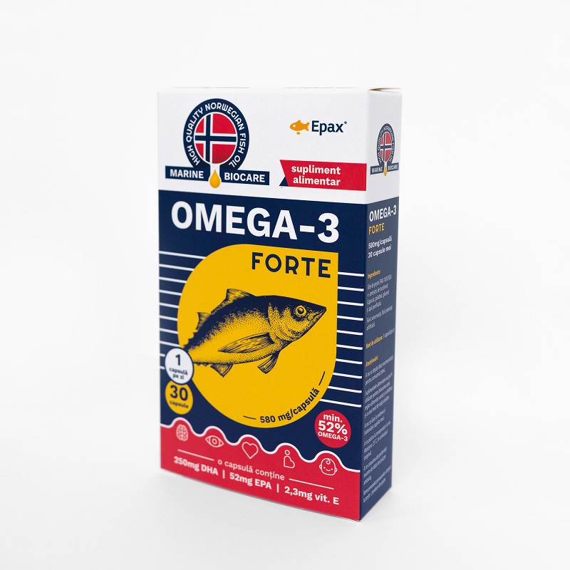 Omega 3 Forte Marine Biocare Epax, 30 capsule, Phyto Biocare