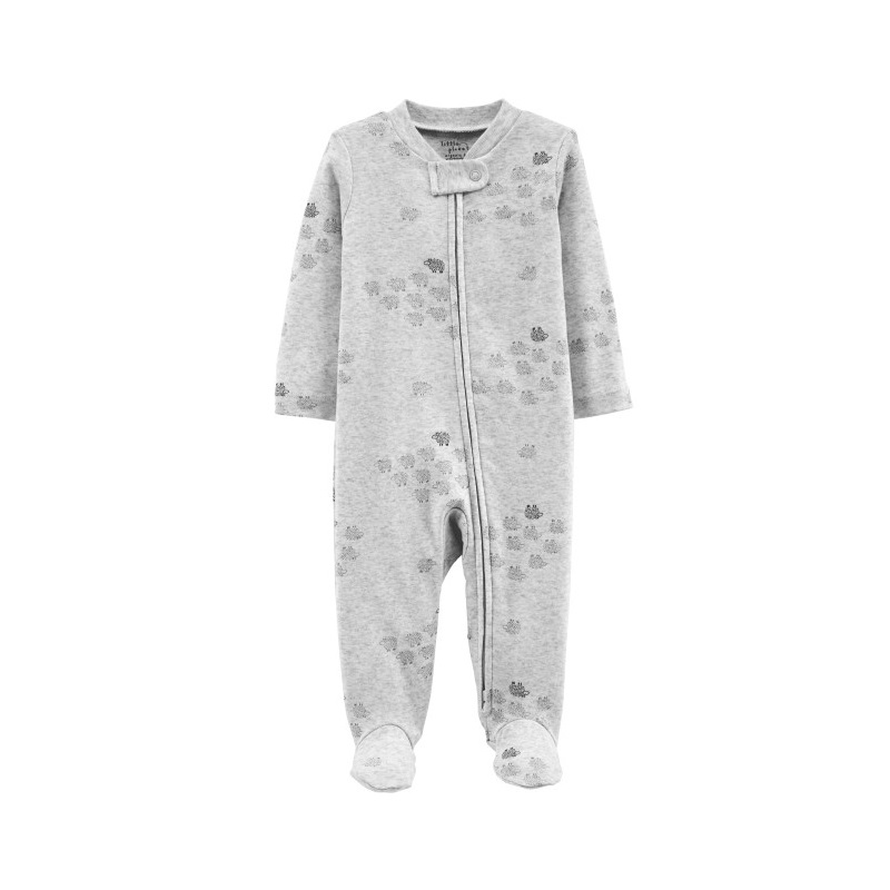 Pijama cu fermoar reversibil 100% Bumbac Organic, Oite, 6 luni, 1H387610, Carter's
