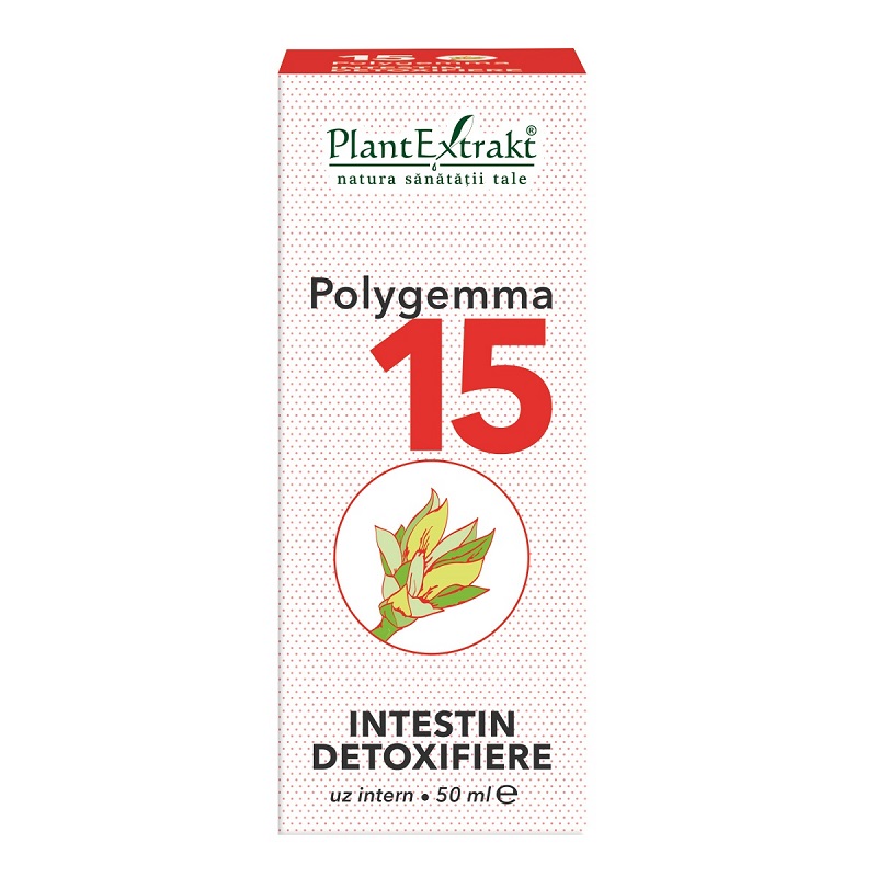 Polygemma 15 - Intestin - PlantExtrakt, 50 ml (Detoxifiere) - coronatravel.ro