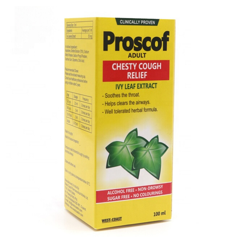 Proscof Adult sirop, 100 ml, West Coast, Esvida