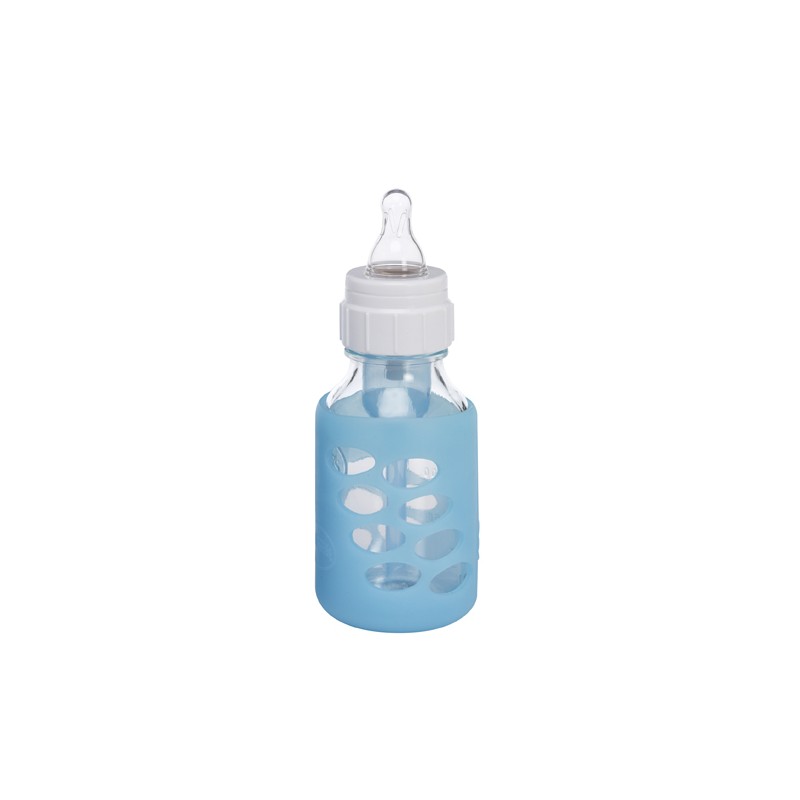 Protectie pentru biberon din sticla albastru, 240 ml, 896, Dr. Browns