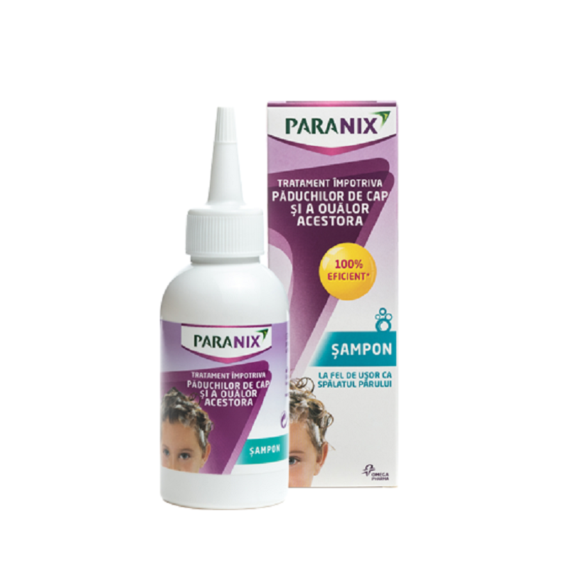 Sampon tratament impotriva paduchilor de cap si a oualor acestora Paranix, 100 ml, Omega Pharma