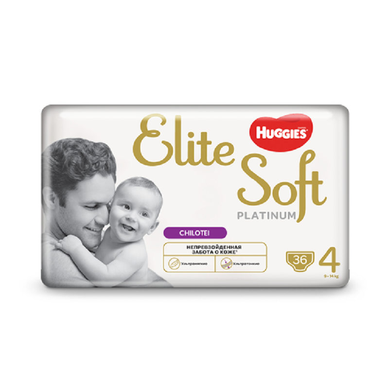 Scutece Elite Soft Pants Platinum Nr. 4, 36 buc, 9-14 Kg, Huggies