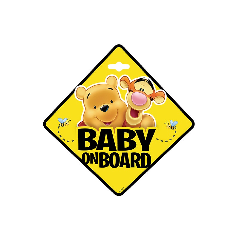 Semn de avertizare, Baby On Board, Winnie the Pooh, 9625, Disney