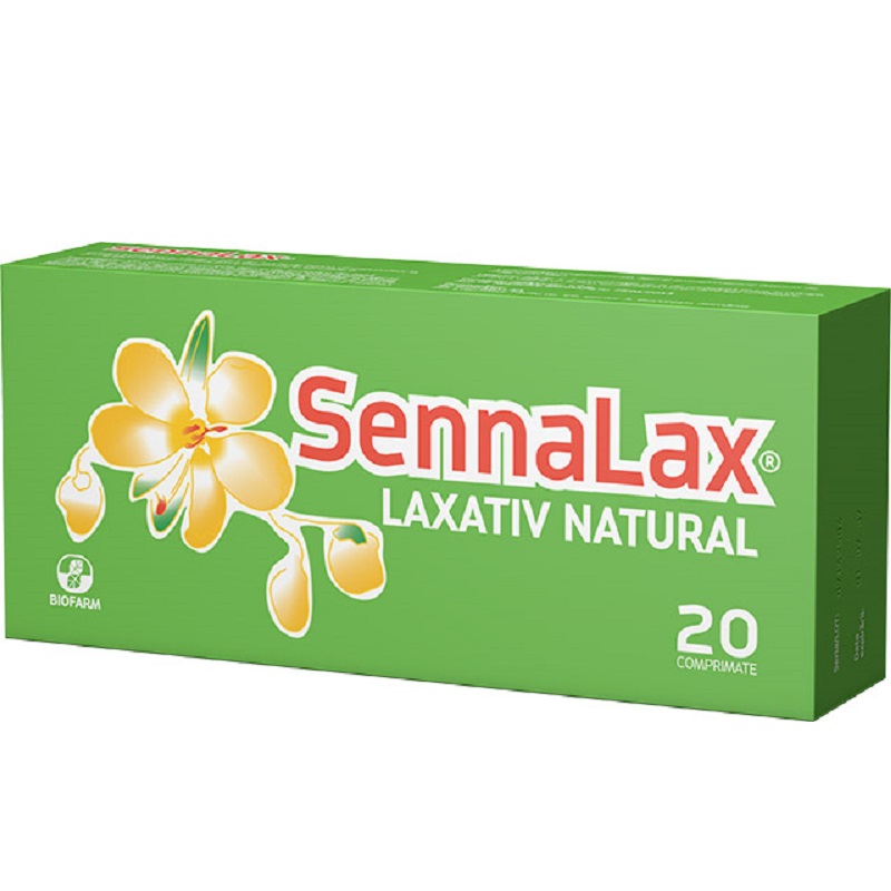 Sennalax Laxactiv Natural, 20 comprimate, Biofarm