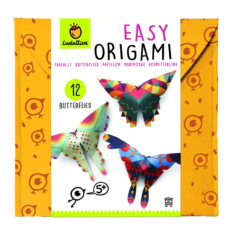 Set Origami pentru incepatori, Fluturi, 71074, Ludattica