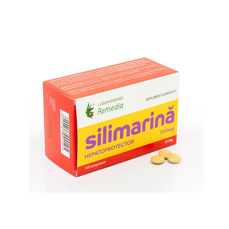 Silimarina 150mg, 100 comprimate, Remedia
