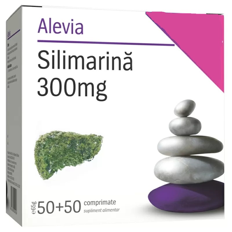 Silimarina 300mg, 50+50 capsule, Alevia 