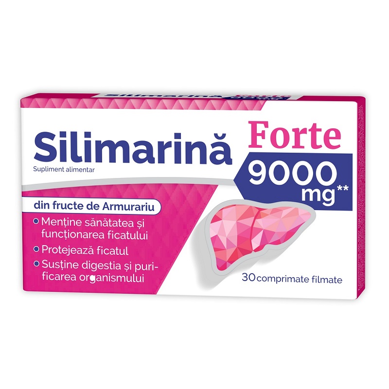 Silimarina Forte, 9000 mg, 30 comprimate, Zdrovit