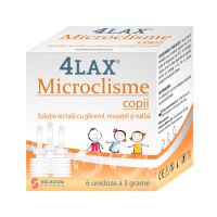 4Lax, microclisme pentru copii, 6 unidoze, 3 gr, Solacium Pharma