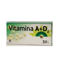 Vitamina A si D2, 30 capsule, Biofarm