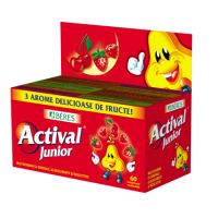 Actival Junior cu 3 arome delicioase de fructe, 60 comprimate, Beres