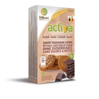 Biscuiti cu ciocolata fara zahar adaugat Activa, 150 gr, Belkorn 