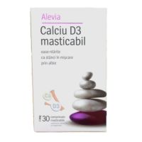 Calciu D3, 30 comprimate masticabile, Alevia