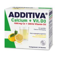 Calciu + Vitamina D3 Additiva, 20 plicuri, Additiva