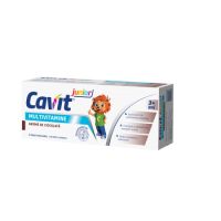 Cavit junior, multivitamine cu aroma de ciocolata, 20 tablete masticabile, Biofarm