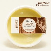 Unt de cacao pur nerafinat, 125 g, Sanflora