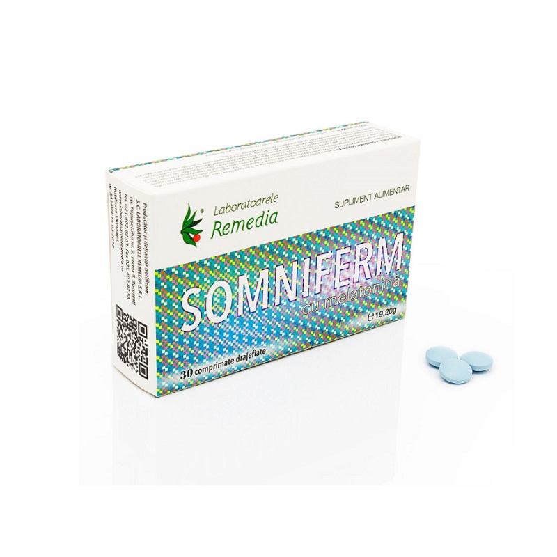 Somniferm cu melatonina, 30 comprimate, Remedia