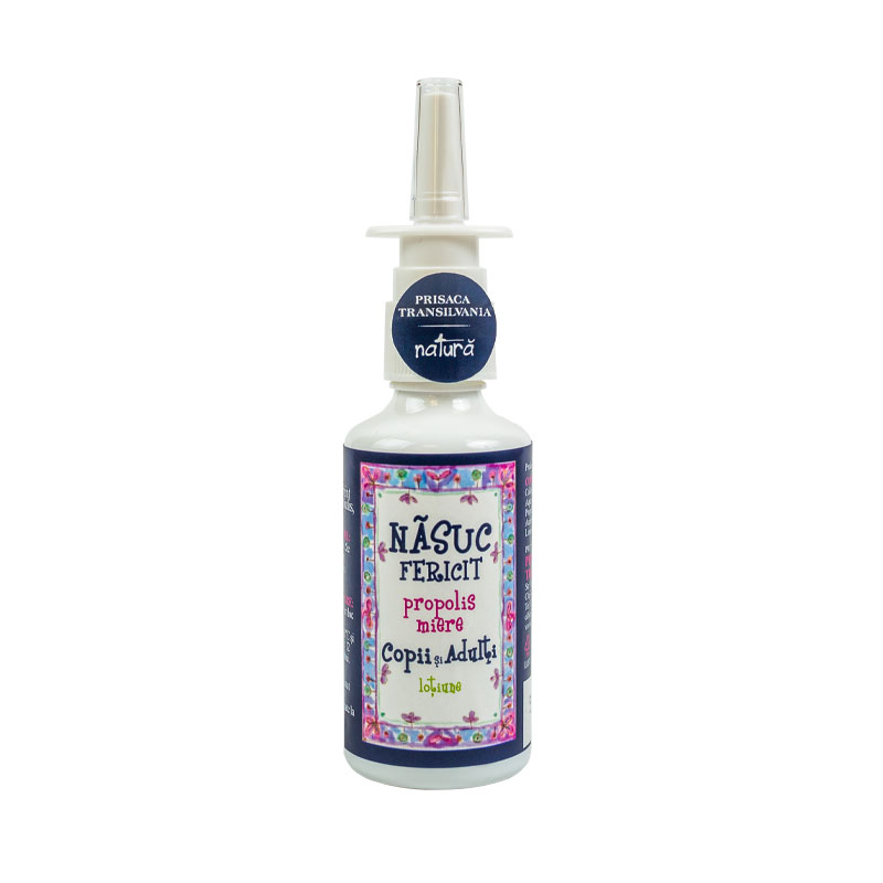 Spray de nas pentru copii Nasuc Fericit, 20 ml, Prisaca Transilvania