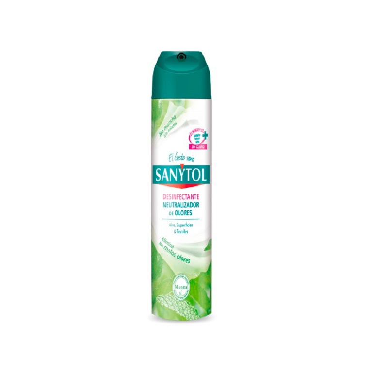 Spray dezinfectant dezodorizant cu menta, 300 ml, Sanytol