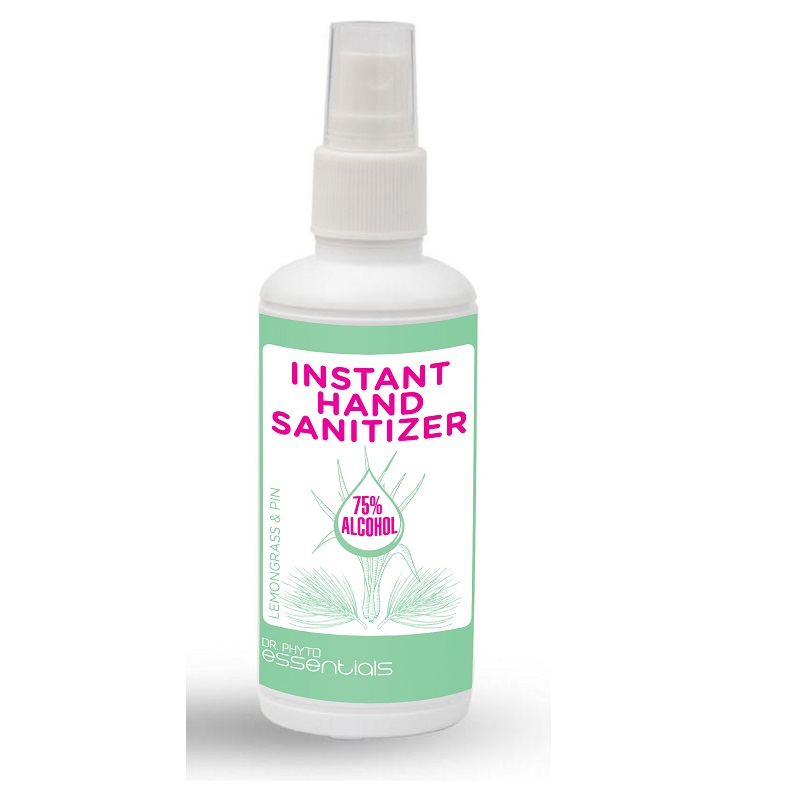Spray dezinfectant pentru maini cu Lemongrass si Pin, 100 ml, Dr. Phyto 