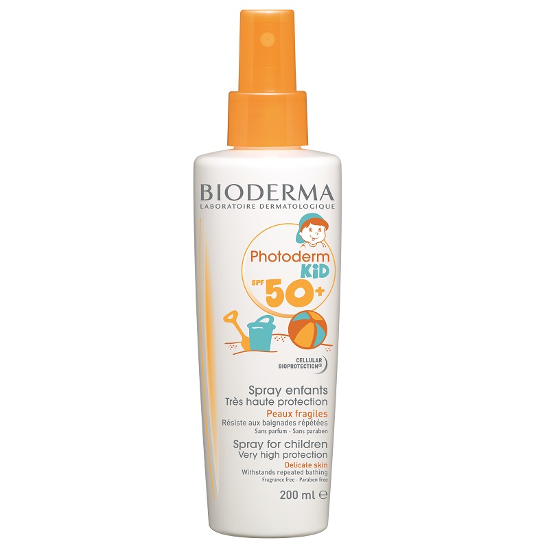 Spray protectie solara pentru copii Photoderm KID SPF 50+, 200 ml, Bioderma