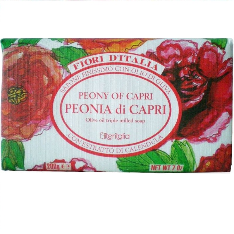 Sapun vegetal cu bujor de Capri, 200g, Iteritalia