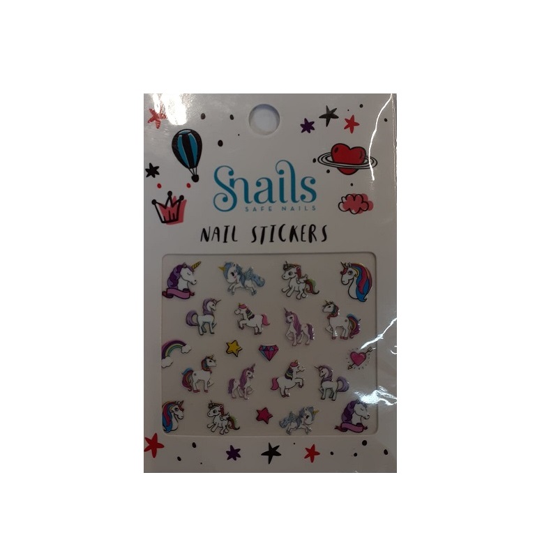 Stickere pentru unghii Unicorn, Snails
