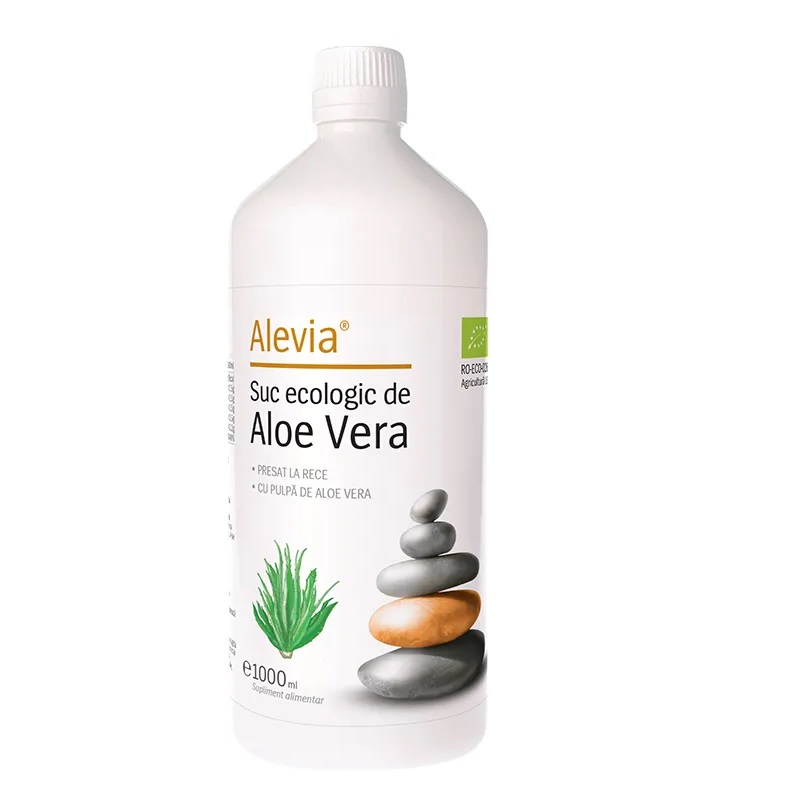 Suc Organic de Aloe Vera, 1000 ml, Alevia