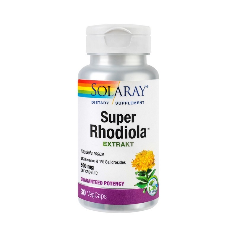 Super Rhodiola 500 mg, 30 capsule, Solaray