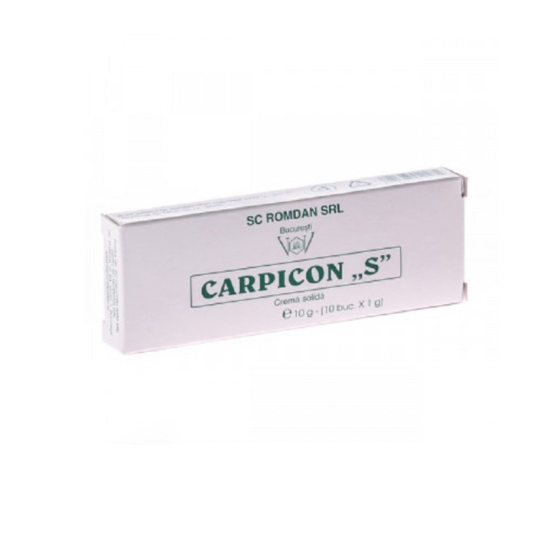 Supozitoare Carpicon S, 10 g, Romdan