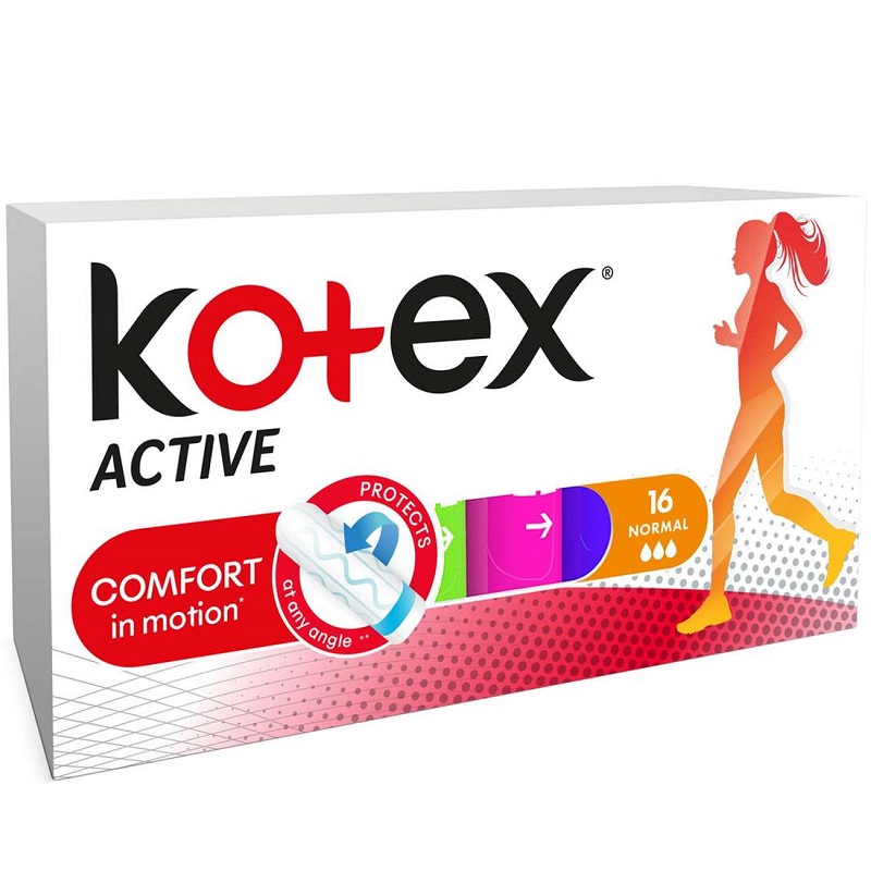 exciting social angel Tampoane Interne Active Normal, 16 buc, Kotex : Bebe Tei