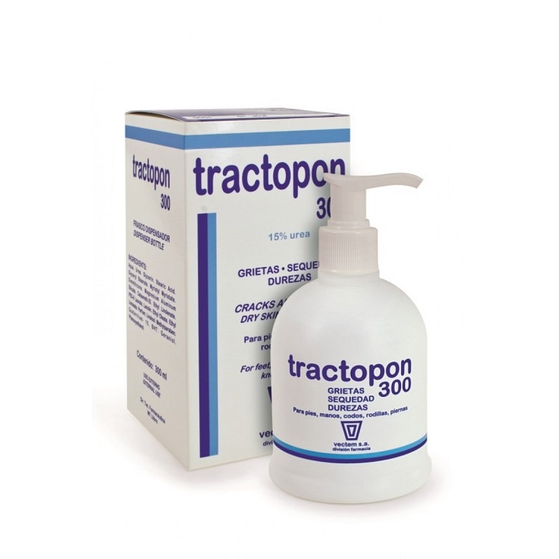 Tractopon 300 crema hidratanta dermoactiva cu uree 15%, 300 ml, Vectem