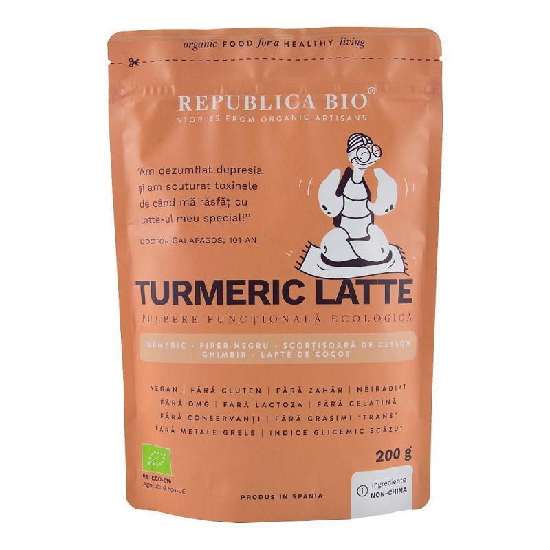 Turmeric Latte Eco, 200 gr, Republica Bio