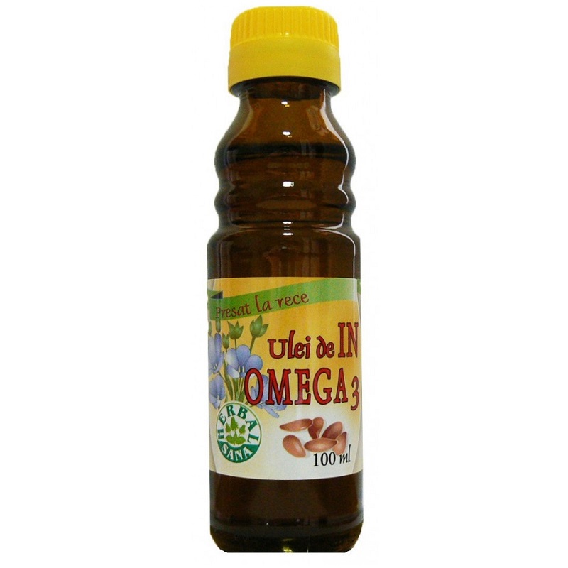 Ulei de In cu Omega 3, 100 ml, Herbal Sana