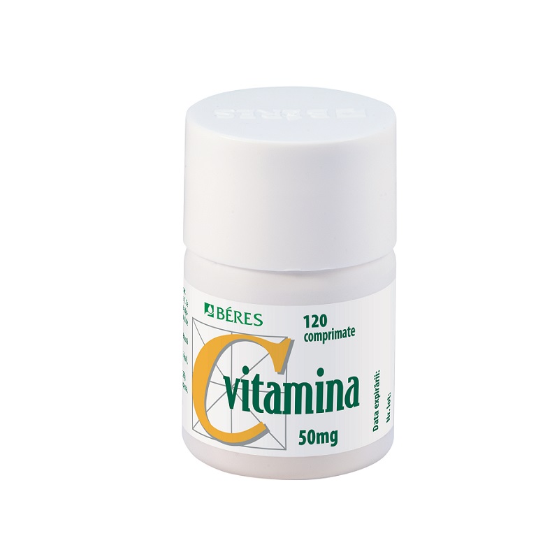 Vitamina C, 50 mg, 120 comprimate, Beres