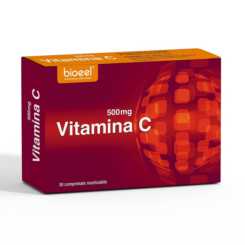 Vitamina C 500 mg, 30 comprimate masticabile, Bioeel