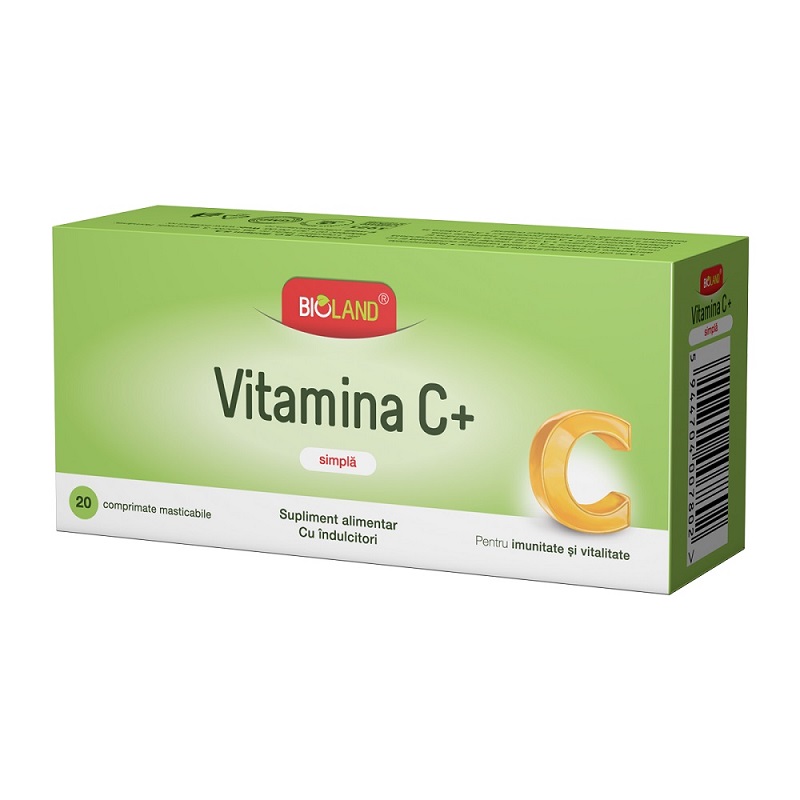 Vitamina C Plus Bioland, 200 mg, 20 comprimate, Biofarm